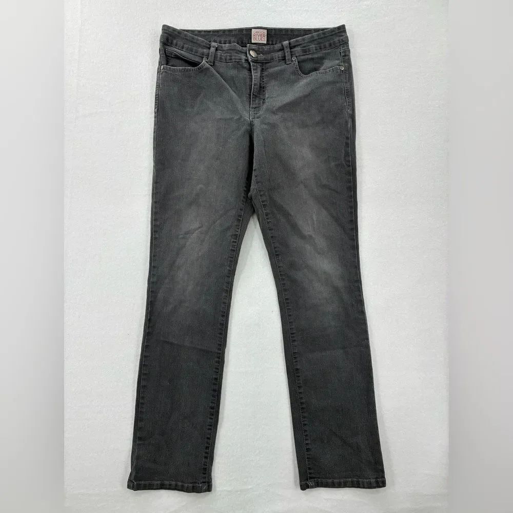 3For$20 Canyon River Blue Black Wash Denim Jeans size: 12
